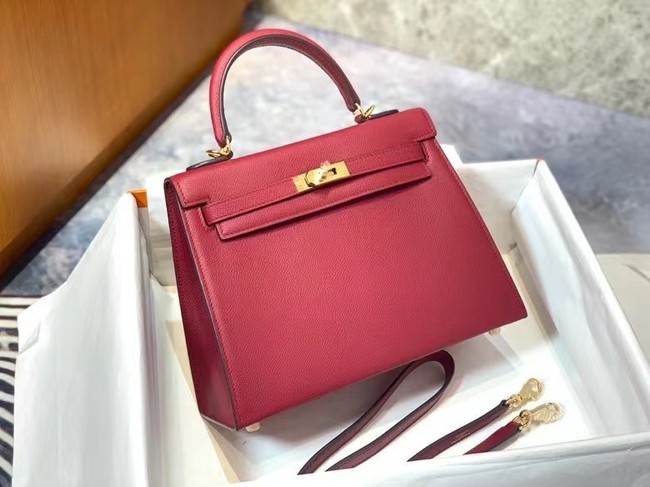 Best Replica Hermes Original Epsom Leather KEL2578 rose Tl358zU69