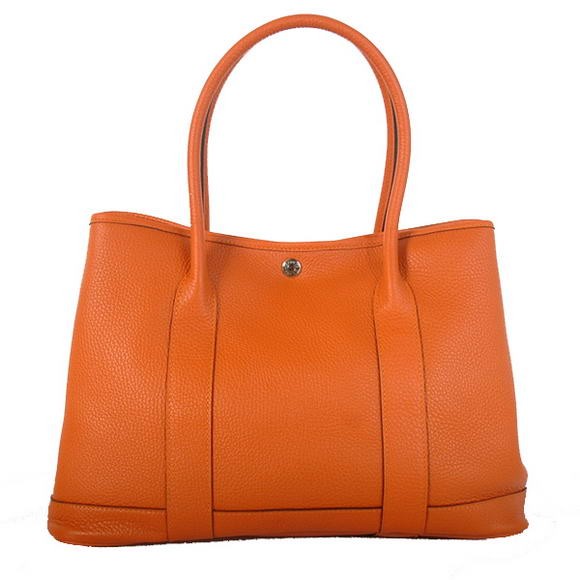Fake Best Hermes Garden Party 36CM Bag Clemence Orange Tl1987Nk59