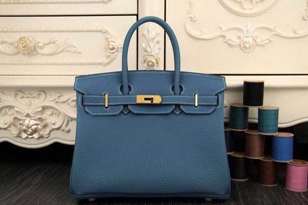 Fake Hermes Birkin 35CM 30CM Tote Bag Original Leather HB35O SkyBlue Tl1271RY48