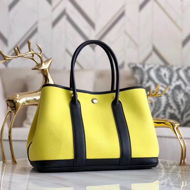 Fake Hermes Garden Party 36cm Tote Bags Original Leather A3698 Yellow Tl644eZ32