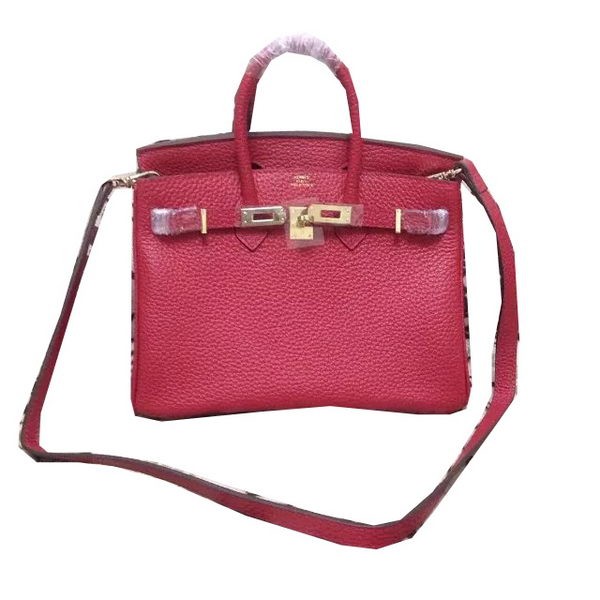 Hermes Birkin 25CM Tote Bag Original Leather H25 Red Tl1325sf78