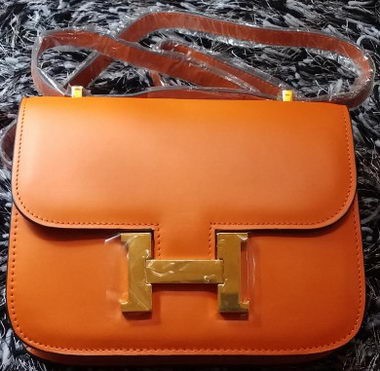 Hermes Constance Bag Smooth Leather H9998S Orange Tl1151JD63