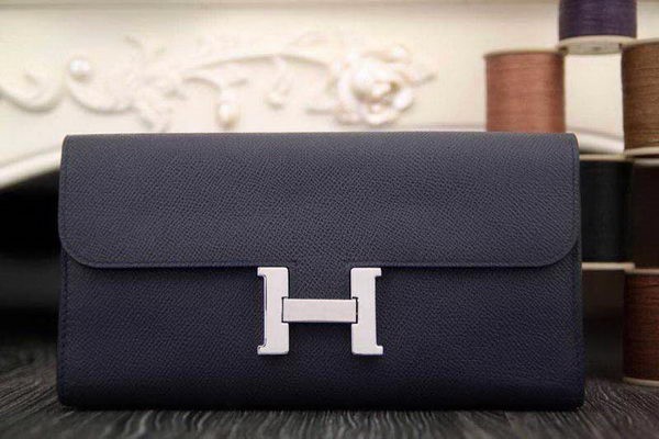 Hermes Constance Long Wallets Original Leather HA909 Royal Wallets Tl2141ea89