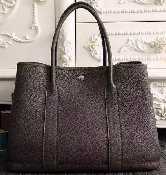 Hermes Garden Party 36cm 30cm Tote Bag Original Leather Dark Brown Tl1052wv88