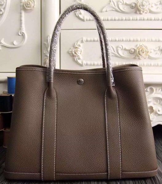 Hermes Garden Party 36cm 30cm Tote Bag Original Leather Grey Tl1063JD28