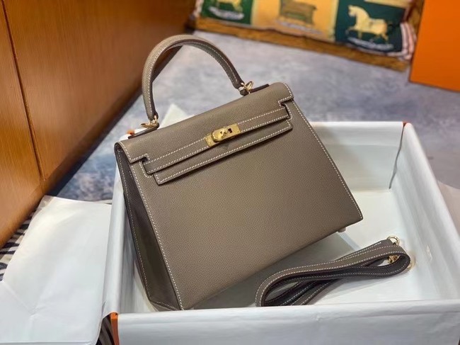Hermes Original Epsom Leather KEL2578 grey Tl350yx89