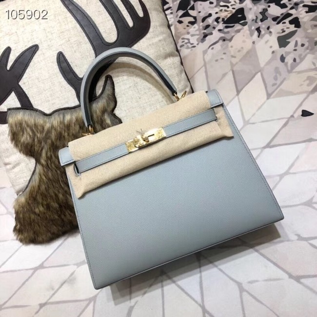 Hermes original Kelly Epsom Leather KL32 light blue Tl691nV16