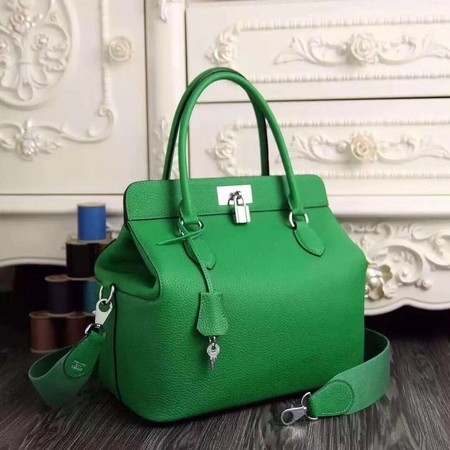 Hermes Toolbox Togo Bag Original Leather 3259 Green Tl808ta99
