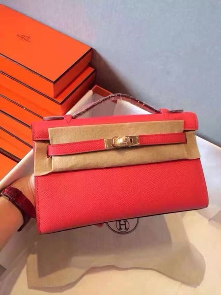 Hot Replica Hermes Kelly 22cm Tote Bag Original Leather KL22 Red Tl944wR89