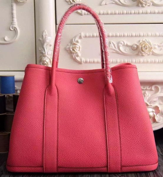 Imitation Hermes Garden Party 36cm 30cm Tote Bag Original Leather Light Red Tl1049Fo38
