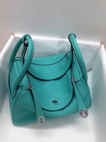 Imitation Hermes Lindy 30CM Original Leather Shoulder Bag HLD30 Green Tl1246VO34