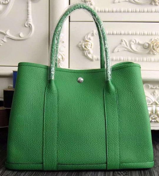Imitation High Quality Hermes Garden Party 36cm 30cm Tote Bag Original Leather Green Tl1058Bo39