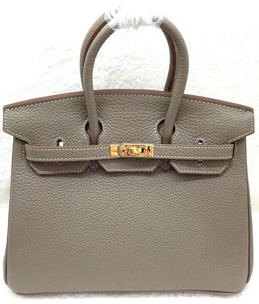 Luxury Hermes Birkin 25CM Tote Bag Original Leather H25T Grey Tl1174Lv15
