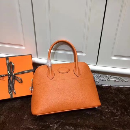 Luxury Hermes Bolide 31CM Calfskin Leather Tote Bag B3302 Orange Tl926Px24