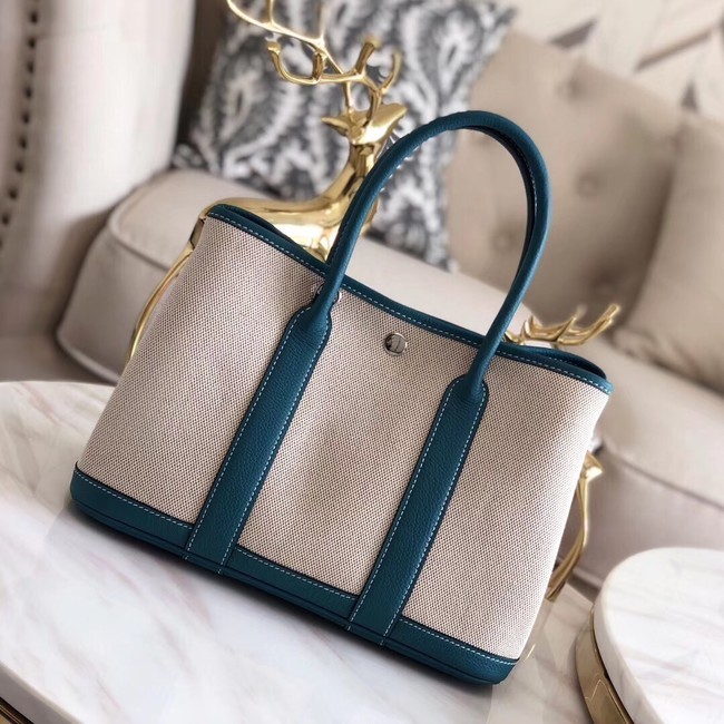 Replica Cheap Hermes Garden Party 36cm Tote Bags Original Leather H3698 Blue Tl636QC68