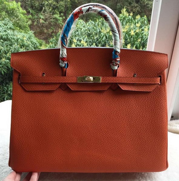 Replica Hermes Birkin 40CM Bag Original Leather BK40 Orange Tl1124iF91