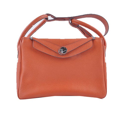 Replica Hermes Lindy 30CM Grainy Leather Shoulder Bag H6207 Orange Tl1558TN94