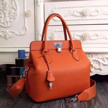 Replica Hermes Toolbox Bag Original Togo Leather H3259 Orange Tl843zR45
