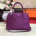 AAA Hermes Bolide Original Leather Tote Bag B1007 Purple Tl844zK34