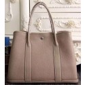 AAAAA Knockoff Hermes Garden Party 36cm 30cm Tote Bag Original Leather Light Grey Tl1055Pg26