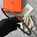 Cheap Hermes Focus belt buckle & Reversible leather strap 13 mm H20813 brown Tl3502sZ66