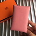 Fake Hermes Bastia Epsom card case H0369 pink Tl2030ny77