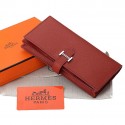 Fake Hermes Bearn Japonaise Bi-Fold Wallet Original Leather A208 Red Tl2195Iw51