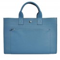 Fake Hermes Briefcase 40CM Bag Clemence Leather Blue Tl1954Lh27