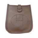 Fake Hermes mini Evelyne Messenger Bag H1608S Khaki Tl1477Qv16