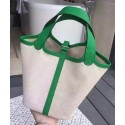 Fake Hermes Picotin Lock 18cm Bag Canvas HPL8618T Green Tl1009eZ32