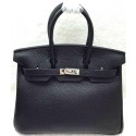 Hermes Birkin 25CM Tote Bag Original Leather H25T Black Tl1176tL32