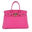 Hermes Birkin 30CM Tote Bags Light Rosy Grainy Leather Gold Tl1585lu18