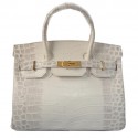 Hermes Birkin 30CM Tote Bags OffWhite Croco Leather Gold Tl1623tQ92