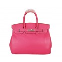 Hermes Birkin 35CM Tote Bag Rose Original Grainy Leather H35 Silver Tl1680fJ40