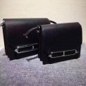 Hermes Calfskin Leather H1519 Black Tl685Kn56
