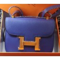 Hermes Constance Bag Litchi Leather H9999L Royal Tl1165nB26