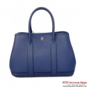 Hermes Garden Party 30CM Bag Calf Leather A1288 Blue Tl1880vj67