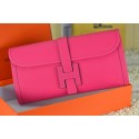 Hermes Jige Clutch Bag Calfskin Leather Rose Tl1518gE29