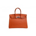 Hermes Kelly 35cm Top Handle Bag Orange Ostrich Leather Silver Tl1829cf57