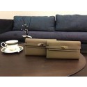 Hermes Kelly Epsom Leather Wallet H4086 Grey Tl2066Eb92