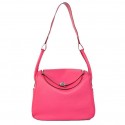 Hermes Lindy 30CM Havanne Handbags 1057 Peach Leather Silver Hardware Handbags Tl1944Oj66
