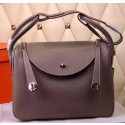 Hermes Lindy 30CM Leather Shoulder Bag H0881 Grey Tl960sf78