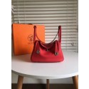 Hermes Lindy Original Togo Leather Bag 5086 Red Tl797uk46