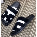 Hermes Matte Shoes HO8859 Black Tl3189bm74