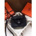 Hermes Original Halzan mini bag H069523 black Tl727Yr55