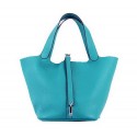 Hermes Picotin Lock PM Bags Clemence Leather H8615 Green Tl1415Kn56