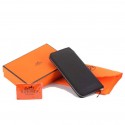 Hermes Togo Leather Perforated Zippy Wallet 9032 Black Tl2346vm49