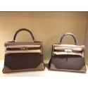 High Imitation Hermes Kelly 32cm/28cm Tote Bag TOGO Leather KY28 gary Tl837bg96