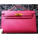 High Quality Hermes MINI Kelly 22cm Tote Bag Calf Leather K011 Rose Tl1182BH97