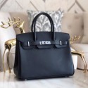 Hot Hermes original Epsom Leather HB35O black&silver Metal Tl571Nm85